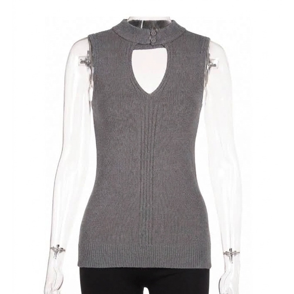 ASTR Gray Tunic Knit Top SKUW742